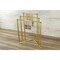 Kingston Brass LShaped Freestanding 3Tier Steel Corner Towel Rack, Brushed Brass SCC8277 - alternate 3